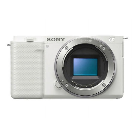 Sony - Alpha ZV-E10 Mirrorless Vlog Camera - Body Only - White