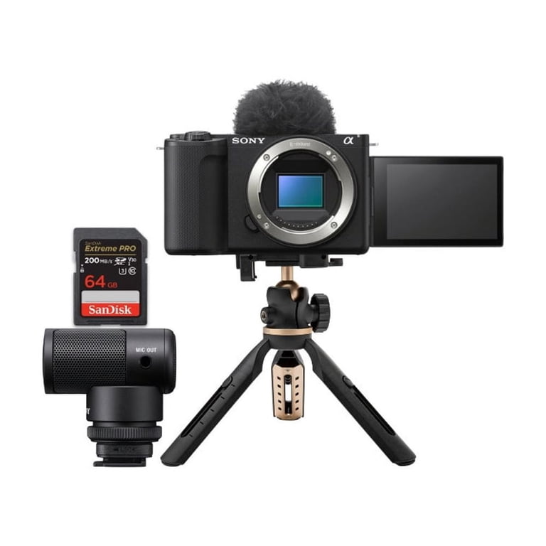 Sony Alpha ZV-E10 II Content Creators' Camera Body (Black) Bundle