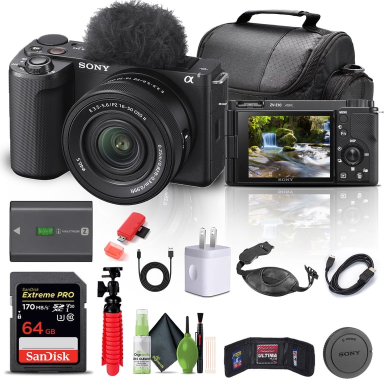 Sony Alpha ZV-E10 II Mirrorless Camera with 16-50mm Lens, Black +