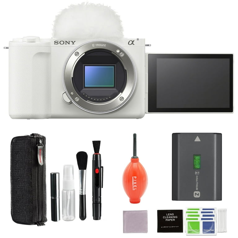 Sony Alpha ZVE10 II - APS-C Camera White Bundle with Advanced