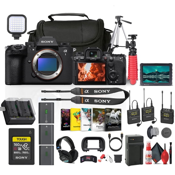 Sony Alpha a1 II Full-Frame Mirrorless Camera + Pro Audio & Monitor Bundle (International Model)