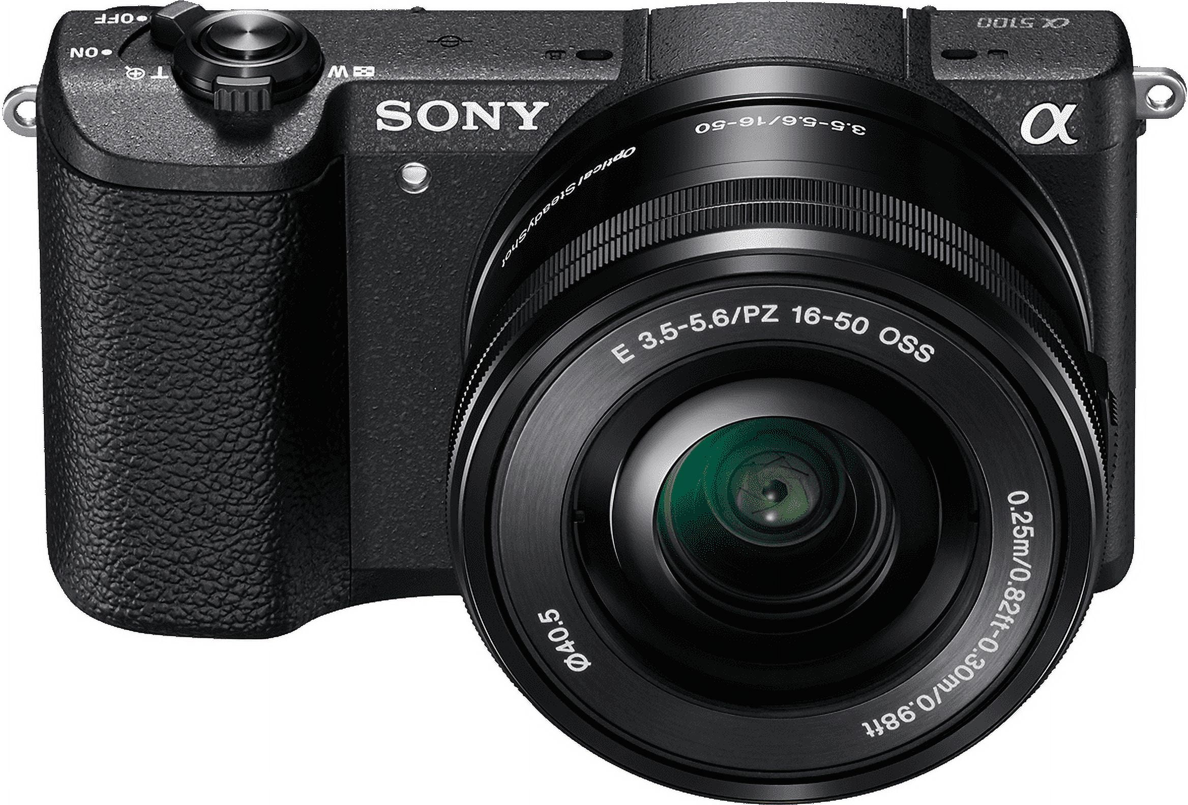 Sony Alpha a5100 Mirrorless Camera w/ 16-50mm lens - Black