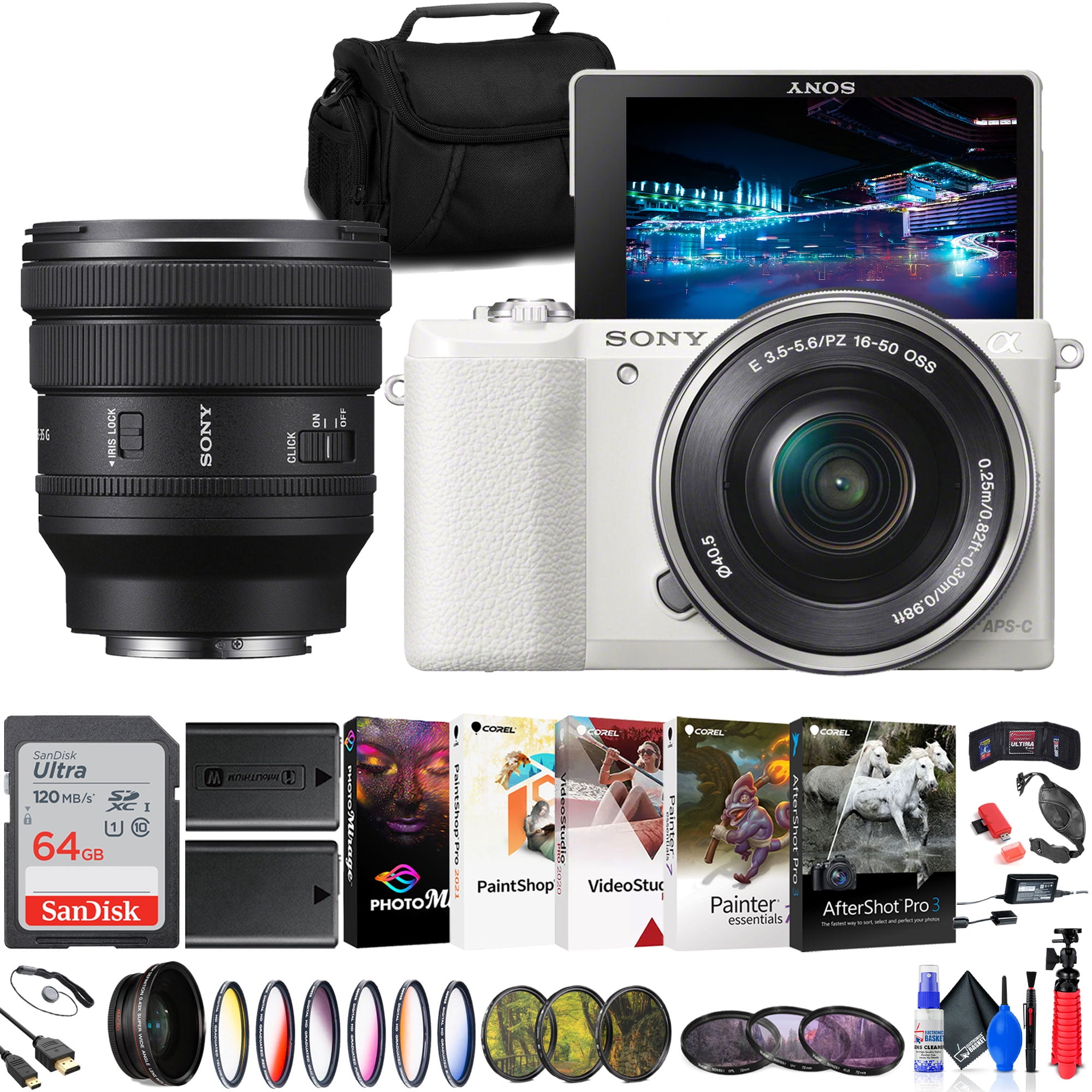 Sony Alpha a5100 Mirrorless Digital Camera with 16-50mm Lens