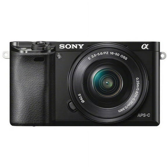 Sony Alpha a6000 Mirrorless Camera with 16-50mm Lens, Black
