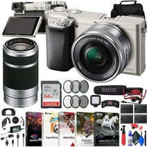 Sony Alpha a6000 Mirrorless Camera with 16-50mm and 55-210mm Lenses + More