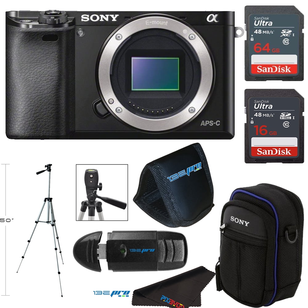 Sony Alpha a6000 Mirrorless Digital Camera 24.3 MP SLR Camera() with  3.0-Inch LCD + 16-50mm Lens (Black) +Deal-Expo Starter Kit