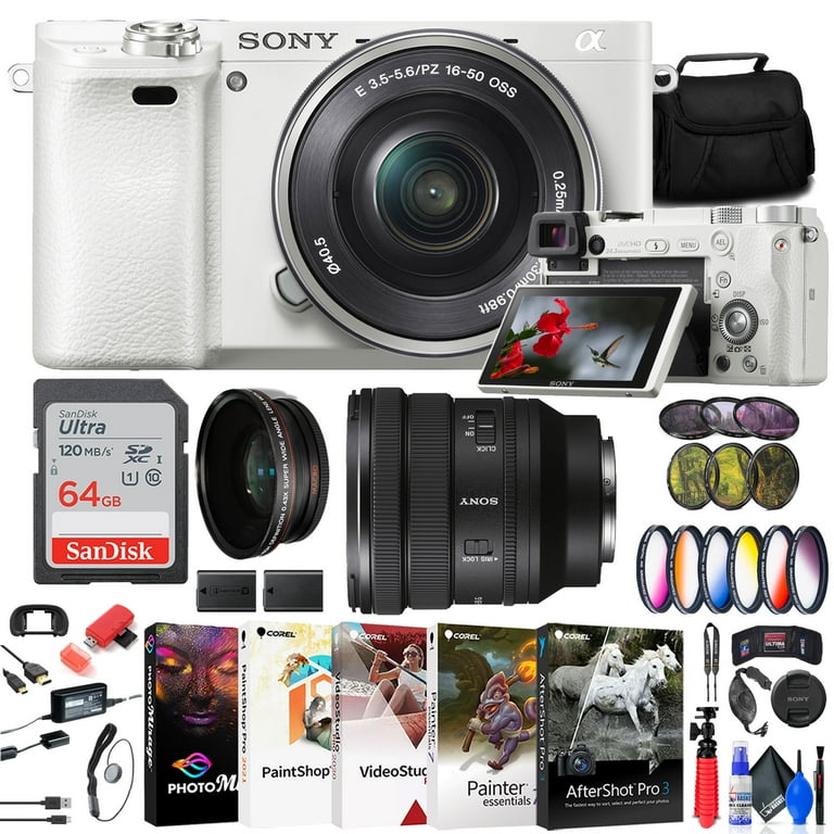 α6000+SEL50F18F Sony Alpha a6000 Mirrorless Interchangeable-lens Camera w/ 16-50mm