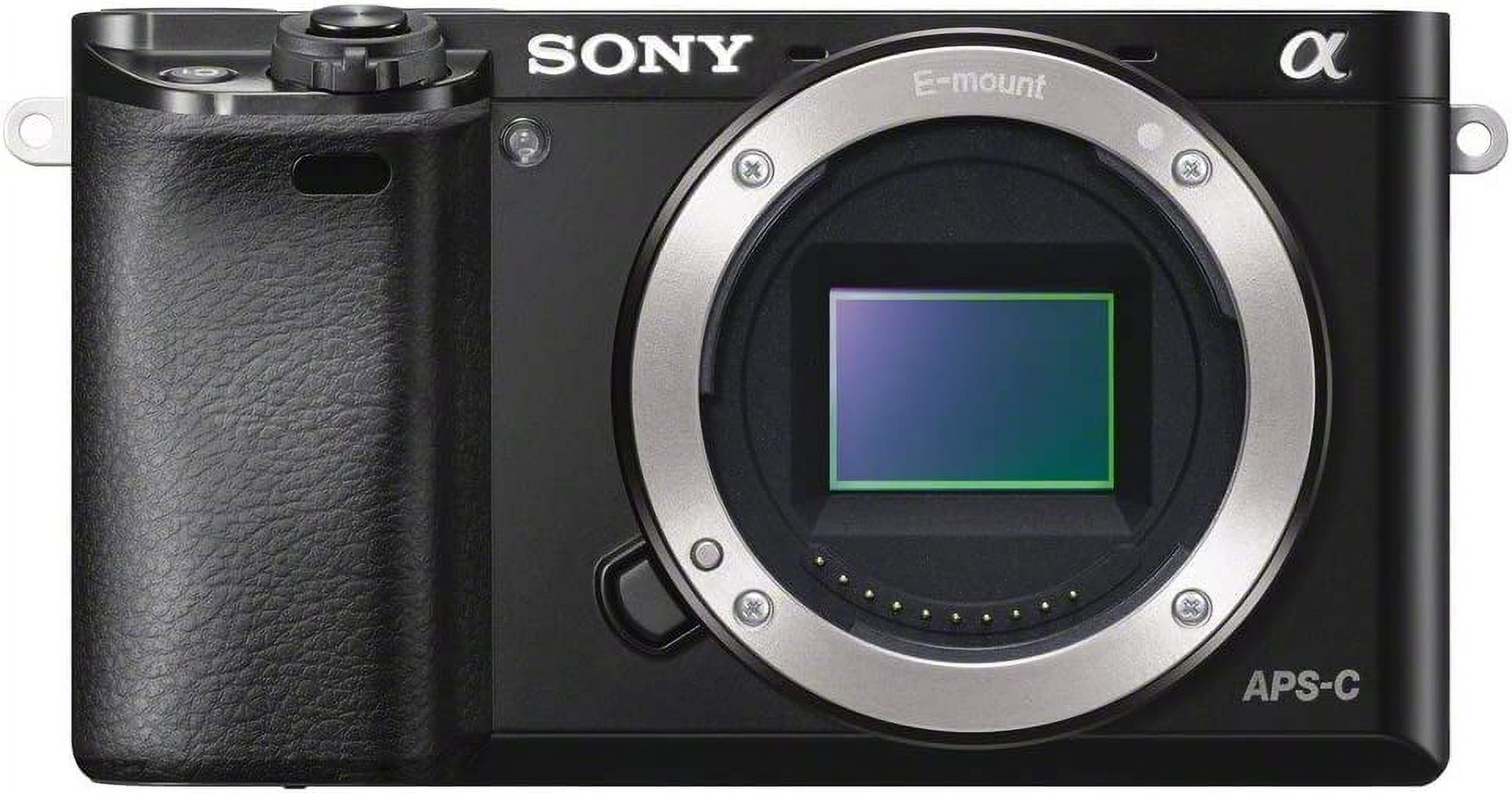 Sony Alpha a6000 Mirrorless Interchangeable-lens Camera - Black - image 1 of 2