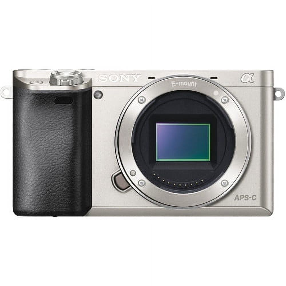 Sony Alpha a6000 Mirrorless Interchangeable-lens Camera - Silver - image 1 of 6