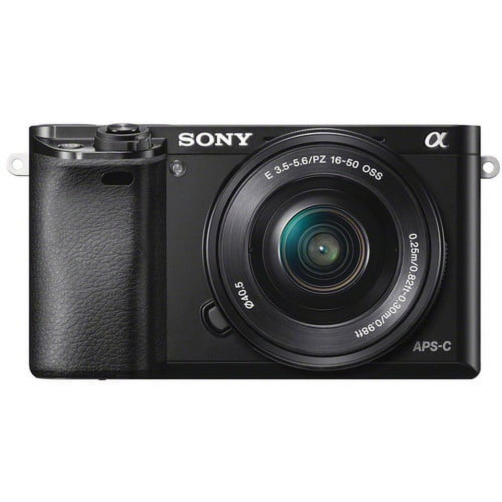 Sony Alpha a6000 Mirrorless Interchangeable-lens Camera w/ 16-50mm lens - Black - image 1 of 6
