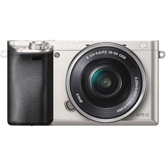 Sony Alpha a6000 Mirrorless Digital Camera with 16-50 mm Lens 24.3MP (Silver)