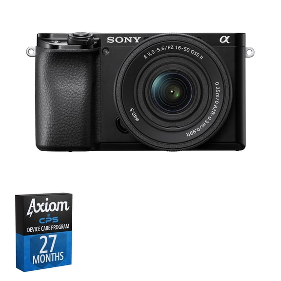 Sony Alpha a6100 Digital DSLR Camera + 16-50mm Lens + 27-Month Axiom Care