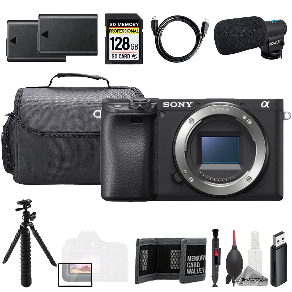 SONY a6400 ボディ　付属品付き Sony Alpha a6400 (Body) + Mic + 128GB + Extra Battery+ Tripod