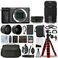 thumbnail image 1 of Sony Alpha a6400 Camera Black + 16-50mm + 55-210mm 32GB Multi Lens Bundle, 1 of 3