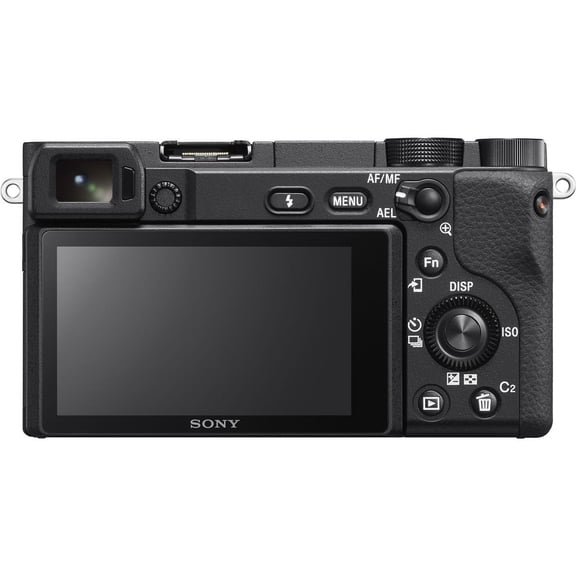 Sony Alpha a6400 Camera w/E PZ 16-50mm f/3.5-5.6 OSS II Lens, Black w/Cloth