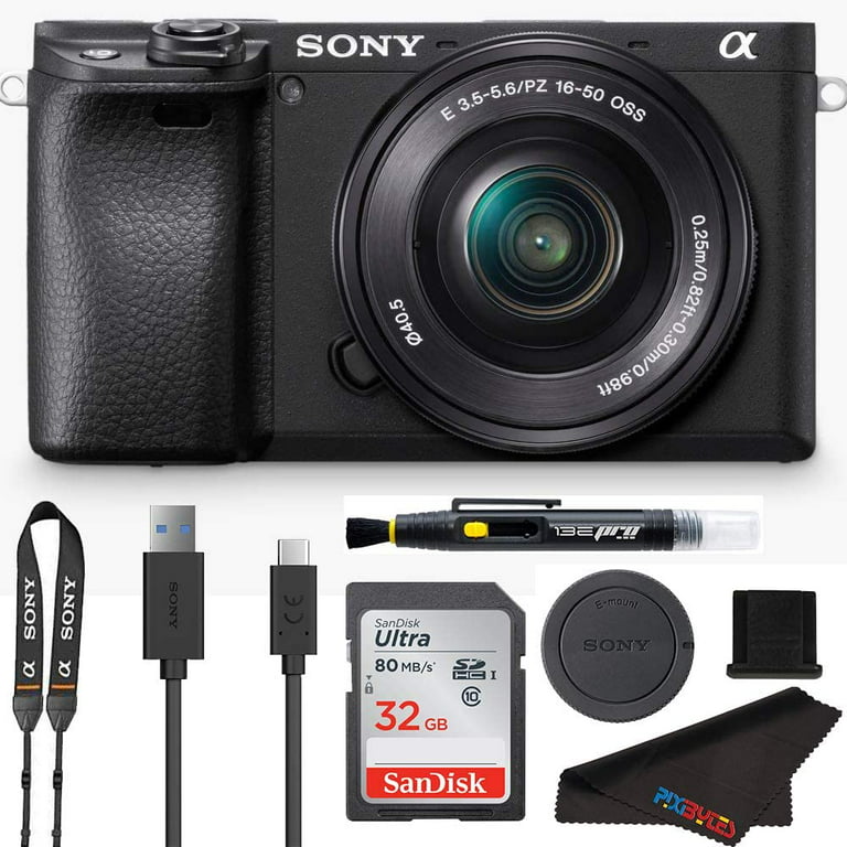Sony Alpha a6400 Mirrorless Camera: Compact APS-C Interchangeable Lens  Digital Camera with Real-Time Eye Auto Focus, 4K Video, Flip Screen &  16-50mm