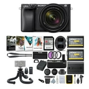 Sony Alpha a6400 Mirrorless Digital Camera with 18-135mm Lens Black Bundle