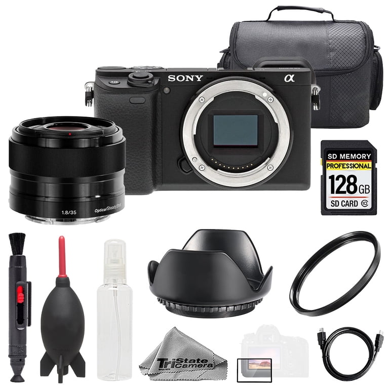 Sony Alpha a6400 + Sony E 35mm f/1.8 OSS Lens +128GB+ Bag+ UV