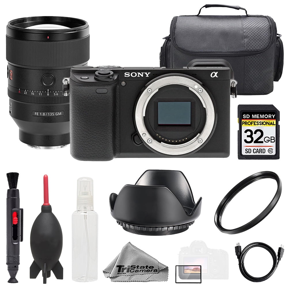 Alpha Lens Sony Alpha a6400 + Sony FE 135mm f/1.8 GM Lens +32GB + Bag+ UV Filter ...