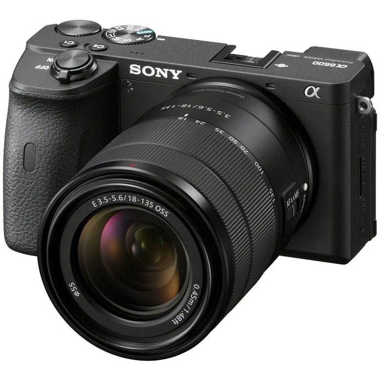 Sony Alpha a6600 24.2 Megapixel Mirrorless Camera with Lens, 0.71, 5.31,  Black