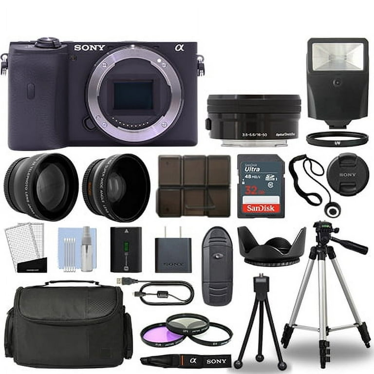 Sony Alpha a6600 Camera Body Black Lens Kit 16-50mm OSS+ 32GB