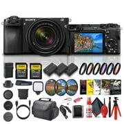 Sony Alpha a6700 Mirrorless Camera, 26 MP Sensor, 4K Video, and Vlog Friendly Functions with 18-135mm Lens (ILCE-6700M/B) + 2 x 64GB Memory Card + Filter Kit + 2 x NP-FZ100 Compatible Battery + More