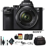 Sony Alpha a7 II Mirrorless Camera with FE 28-70mm Lens ILCE7M2K/B Bundle + 64GB Card and Soft Bag International Model