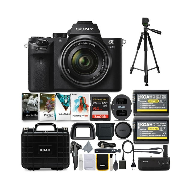 Sony Alpha a7 II Mirrorless Digital Camera w/ 28-70mm Lens & Accessories Bundle