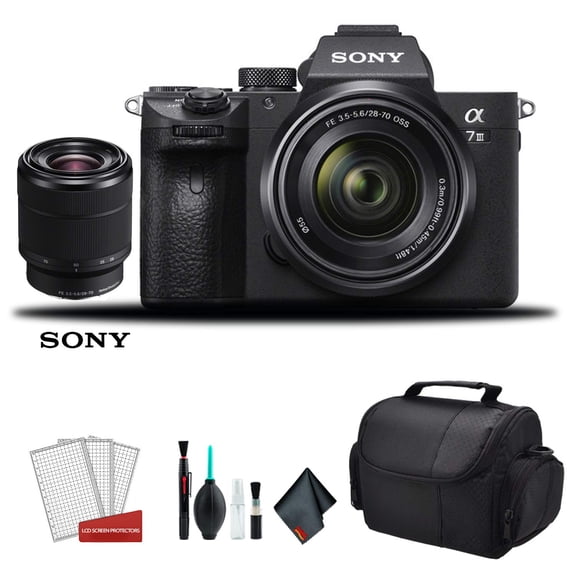 Sony Alpha a7 III Full Frame Mirrorless Digital Camera with 28-70mm Lens - Bundle Kit(International Model)