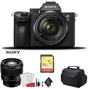 Sony Alpha a7 III Full Frame Mirrorless Digital Camera with 28-70mm Lens + FE 85mm F/1.8 Lens & More - Bundle KitInternational Model
