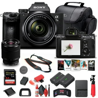 Sony a6100 Mirrorless Camera 4K APS-C ILCE-6100LB with 16-50mm F3.5-5.6 OSS  Lens Bundle with 2x Battery + Deco Gear Travel Bag Case + 64GB Memory Card  + Photo Video Software Kit +
