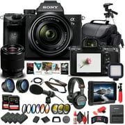 Sony Alpha a7 III Mirrorless Camera with 28-70mm Lens ILCE7M3K/B - Pro Bundle with 64GB Memory Cards, Tripod, and MoreInternational Model