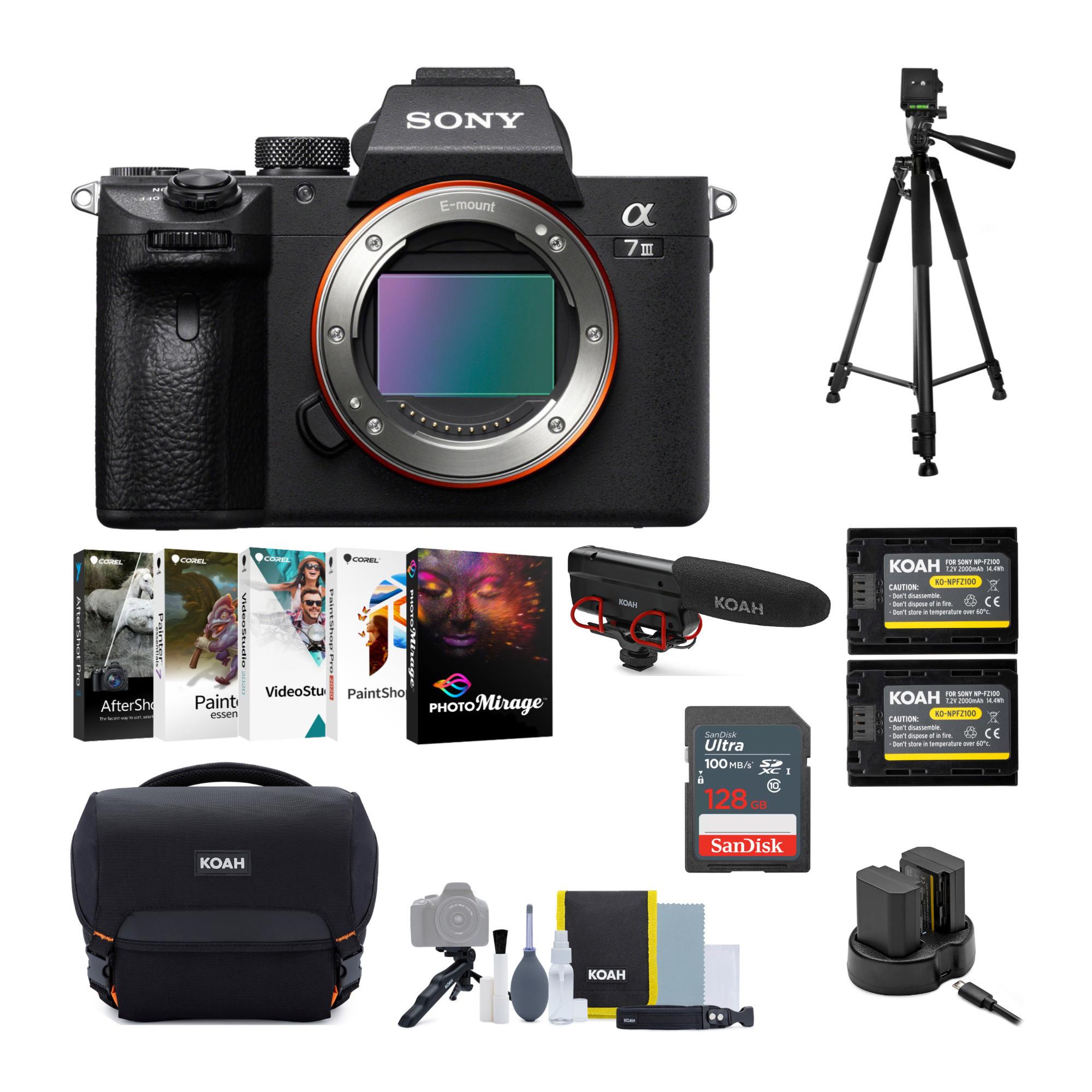 Sony Alpha a7 III Mirrorless Digital Camera (Body Only) Bundle with Accessories - image 1 of 8