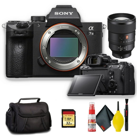 Sony Alpha a7 III Mirrorless Digital Camera with Sony FE 135mm F/1.8 GM E-Mount Lens - Standard Kit(International Model)
