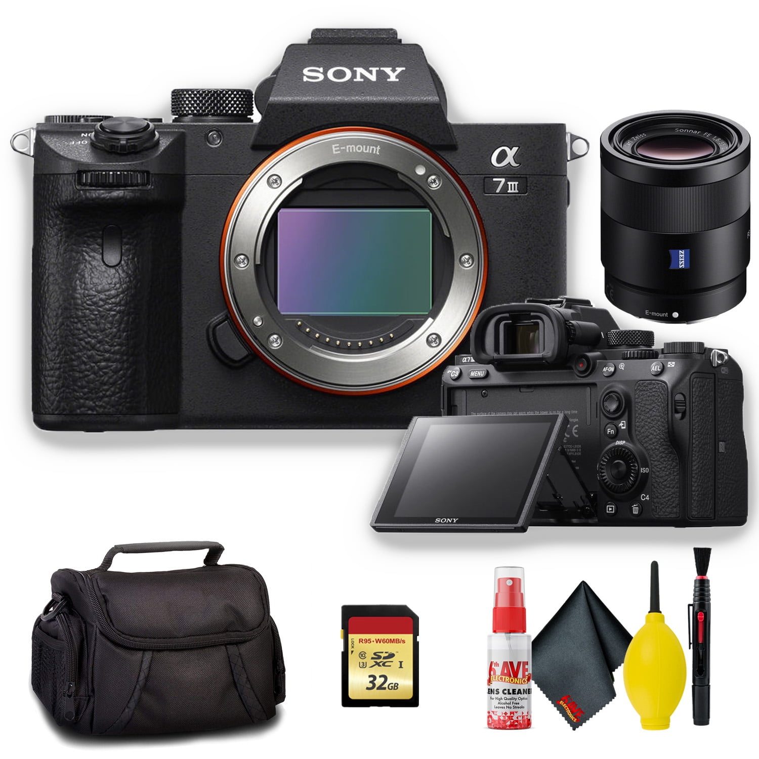 Sony Alpha a7 III Mirrorless Digital Camera with Sony FE 55mm F 