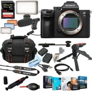 Sony Alpha a7 III Mirrorless Digital CameraNo Lens+ Shot-Gun Microphone + LED Always on Light+ 64GB Extreme Speed Card, Gripod, Case, and More 26pc Video Bundle International Version