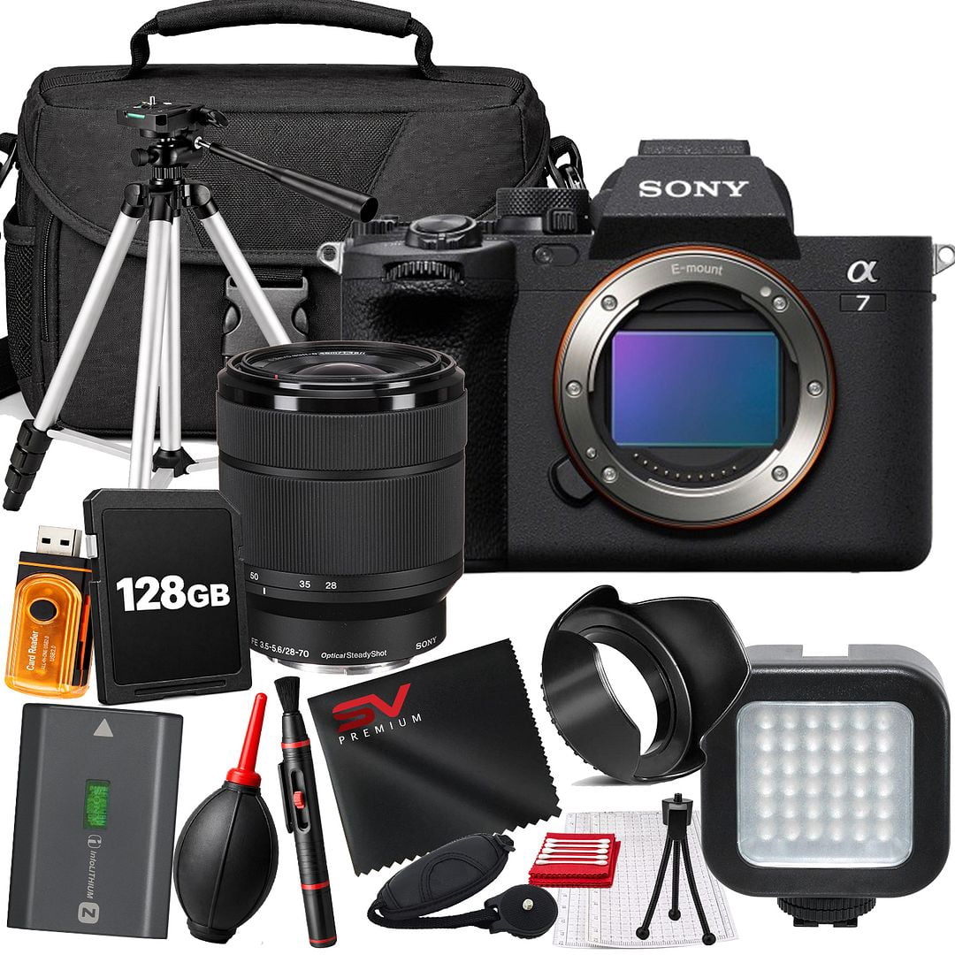 Sony Alpha a7 IV Mirrorless Camera with 28-70mm Lens Black Small 128GB ...