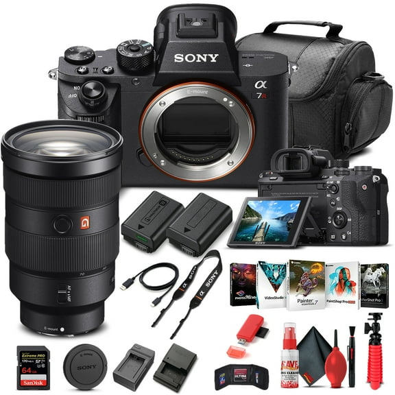 Sony Alpha a7R II Mirrorless Camera W/ Sony FE 24-70mm Lens - Basic Bundle(International Model)