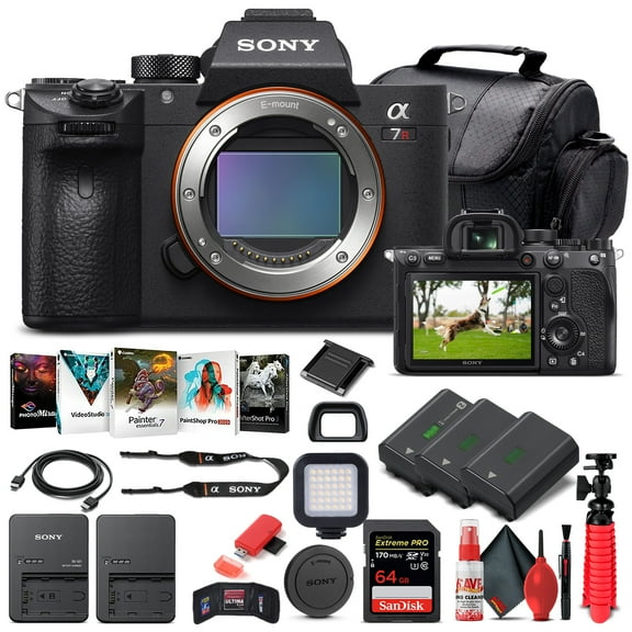 Sony Alpha a7R IV Mirrorless Camera Body Only (ILCE7RM4/B) - New, Includes 64GB Memory Card & Accessories Bundle(International Model)