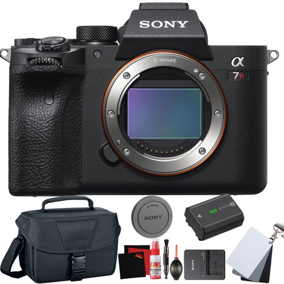 Sony Alpha a7R IV Full-Frame Mirrorless Digital Camera Body Only with Accessory Bundle for Photography and Video (International Model)
