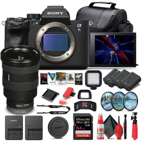 Sony Alpha a7S III Mirrorless Camera W/ Sony FE 16-35mm Lens - Advanced Bundle(International Model)