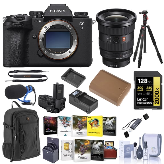 Sony Alpha a9 III Camera w/FE 16-35mm f/2.8 Lens, w/VG-C5 Grip, 128GB Card
