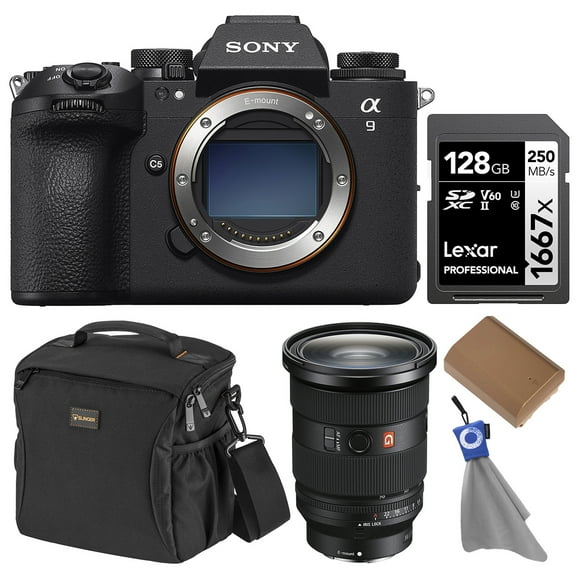 Sony Alpha a9 III Mirrorless Camera with FE 24-70mm f/2.8 GM II Lens, Bundle with 128GB Memory Card, Battery and Bag