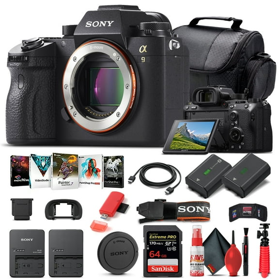 Sony Alpha a9 Mirrorless Camera Body Only ILCE9/B - Basic Bundle(International Model)
