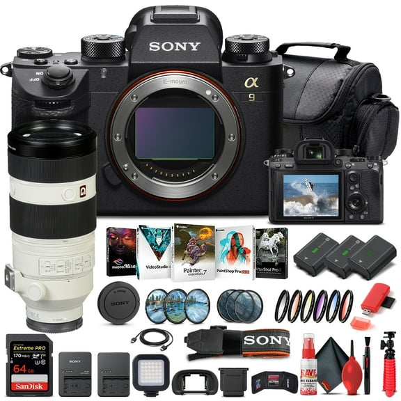 Sony Alpha a9 Mirrorless Camera W/ Sony FE 100-400mm Lens - Advanced Bundle(International Model)