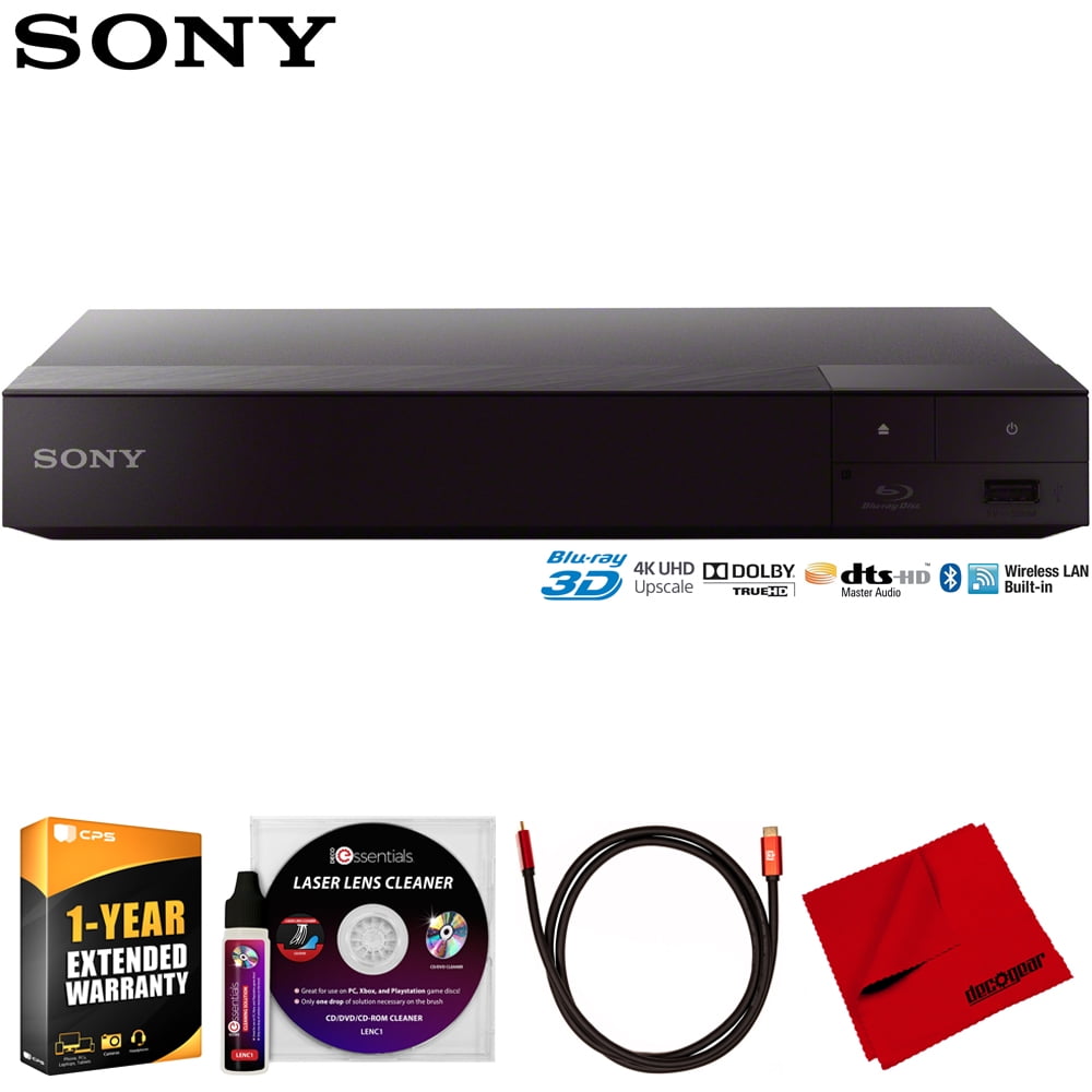 Sony BDP-S6700 4K Upscaling 3D Streaming Blu-ray Disc Player Bundle with  Deco Gear 6FT HDMI Cable, Microfiber Cleaning Cloth, Deco Essentials Laser  ...