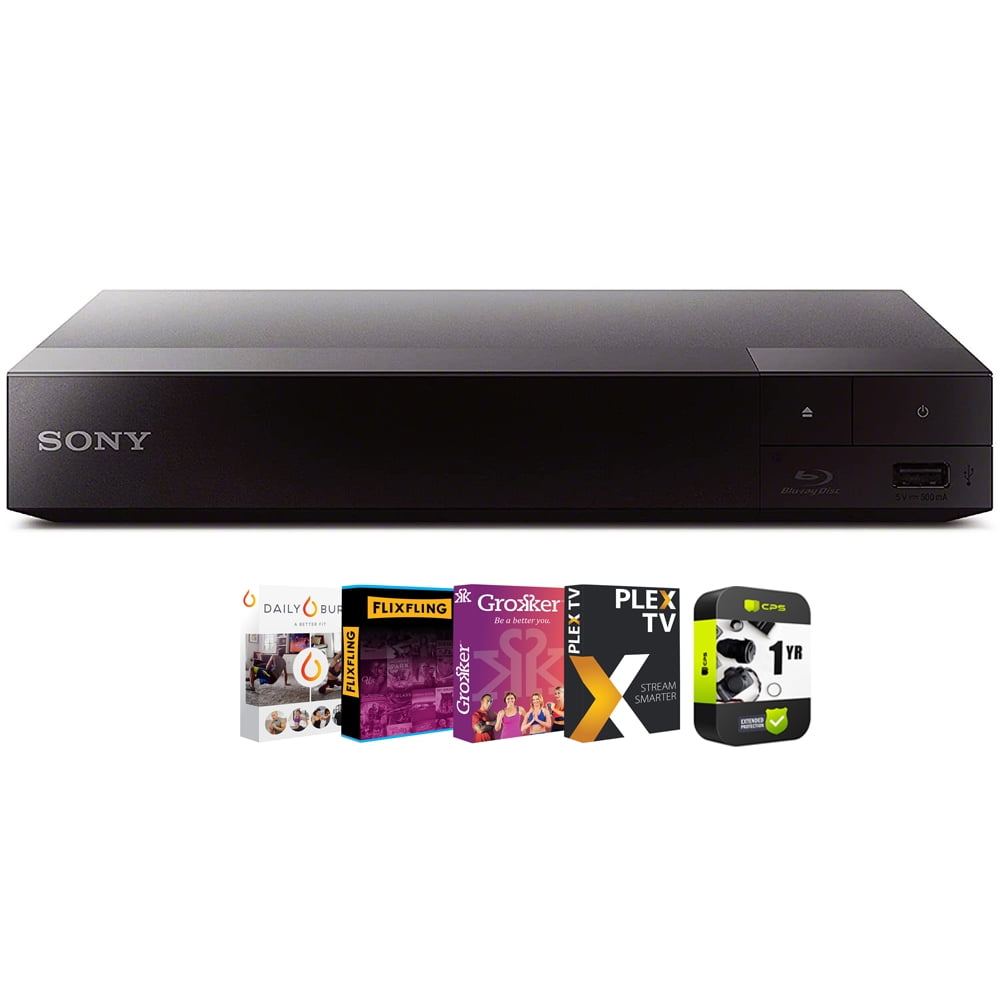 Sony BDPBX Streaming Blu Ray Disc Player with WiFi Bundle with Tech  Smart USA Premiere Movies Streaming  Digital Download Card for PC and 1