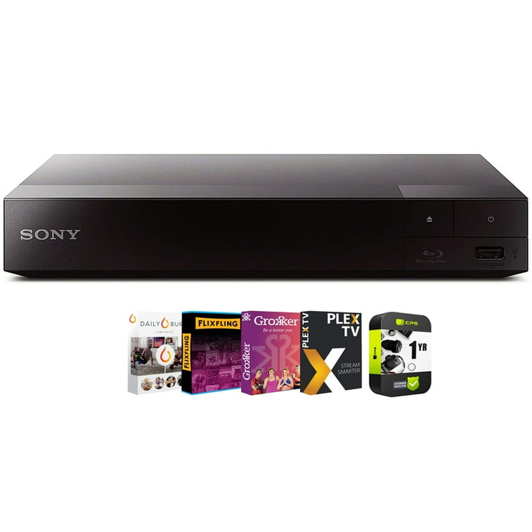 Sony BDPBX370 WiFi Blu-Ray Player with Streaming, 1 Year Extended