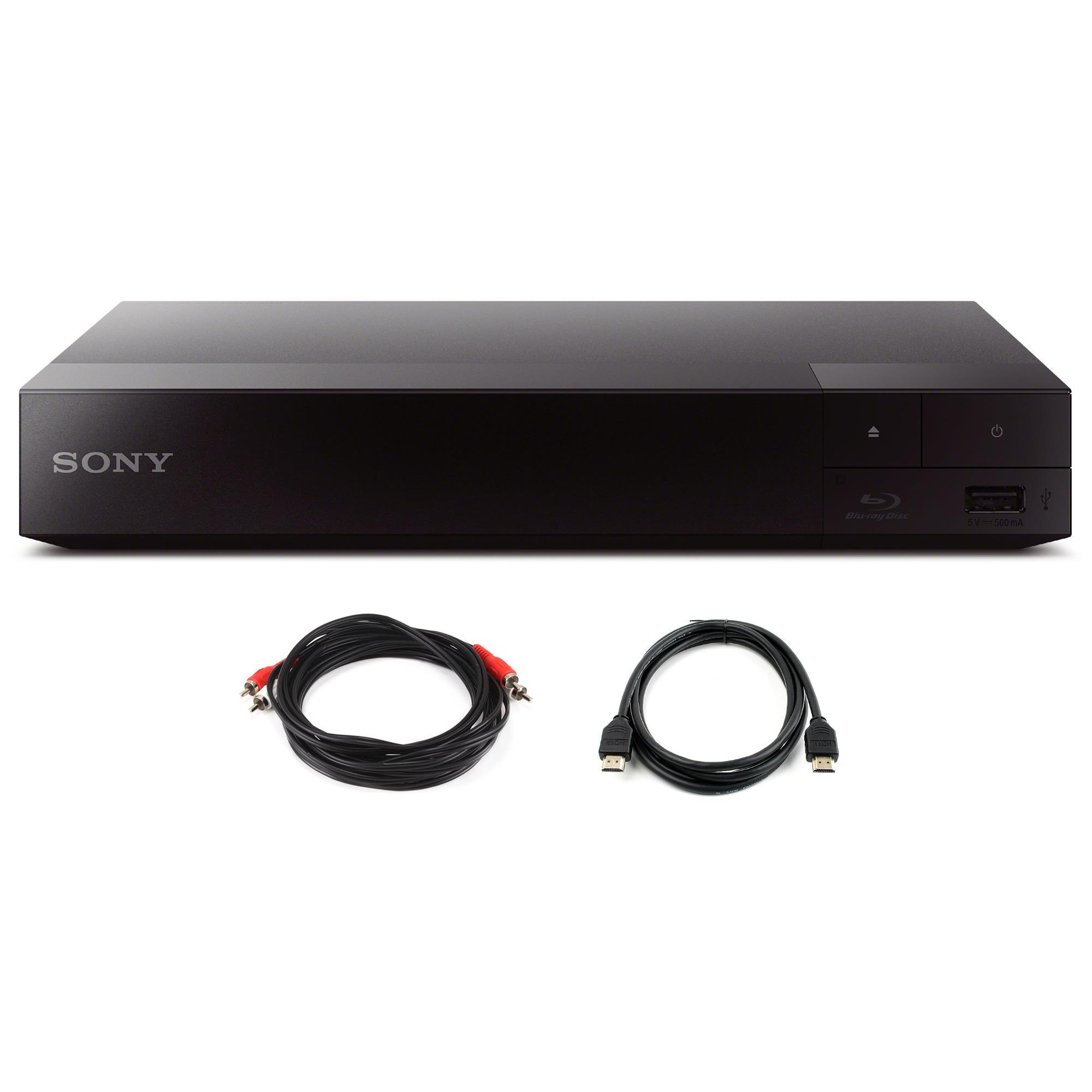 Sony BDPS3700 Streaming Blu-Ray Player with WiFi (2016) plus Two Cable Bundle - image 1 of 6