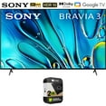 thumbnail image 1 of Sony BRAVIA 3 K50S30 50 inch 4K HDR Smart LED TV (2024 Model) Bundle with 2 Year Extended Warranty, 1 of 11